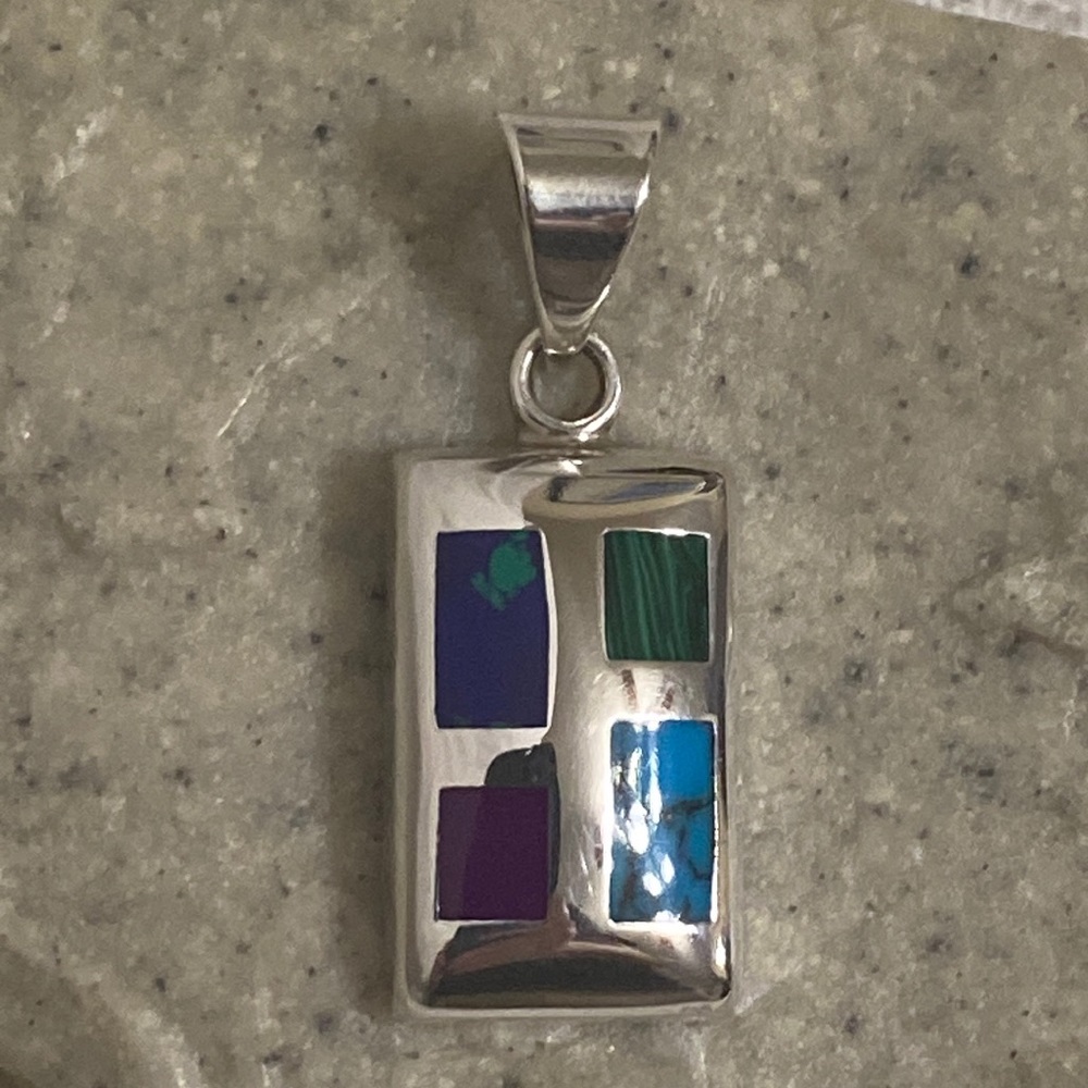 Silpada Sterling Silver Multi Gemstone Pendant